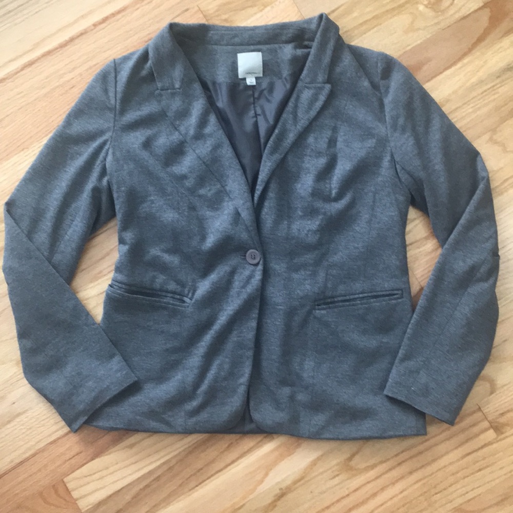 Grey knit Halogen blazer size medium